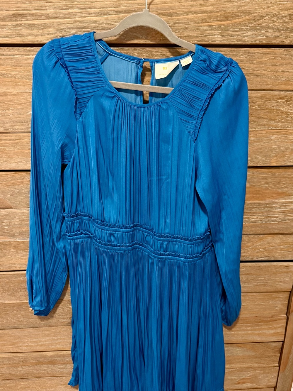 Anthropologie Maeve Bright Teal / Blue Dress